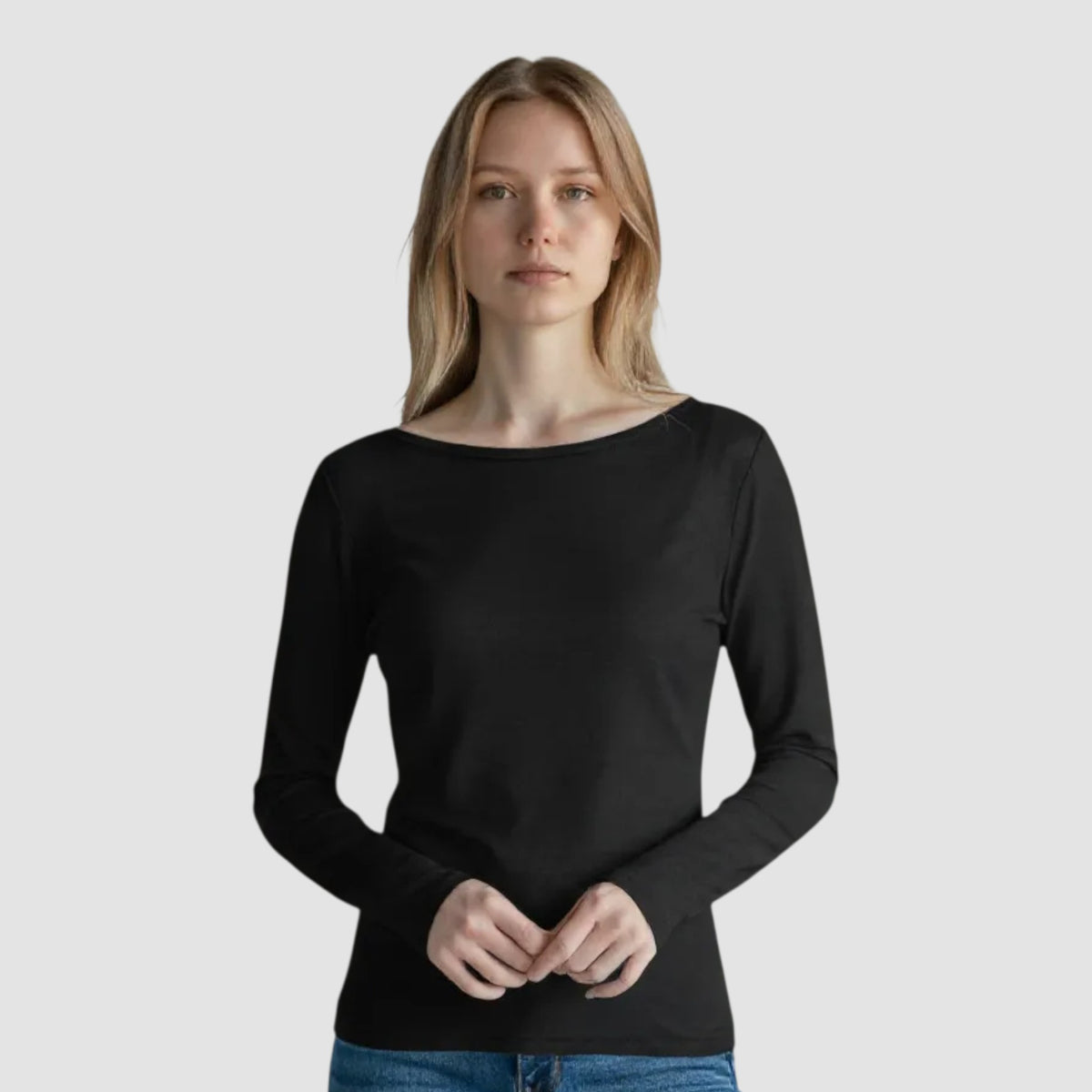 MySublyme Women's 10% Cashmere Base Layer - Black (1412)
