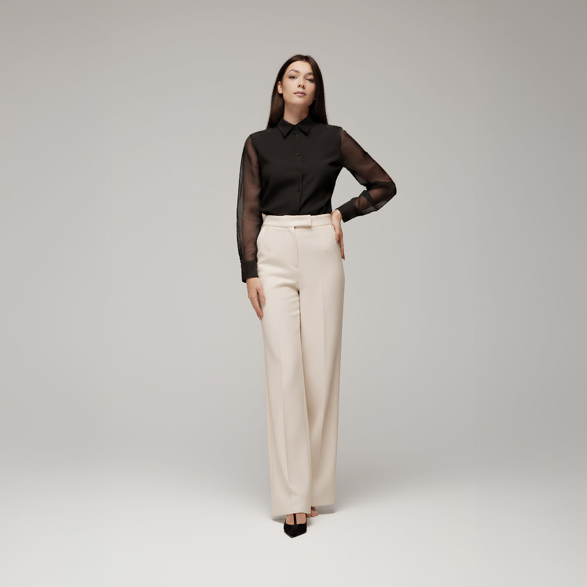 Panicale Women's Woven Pant - Cream (D370250PA)