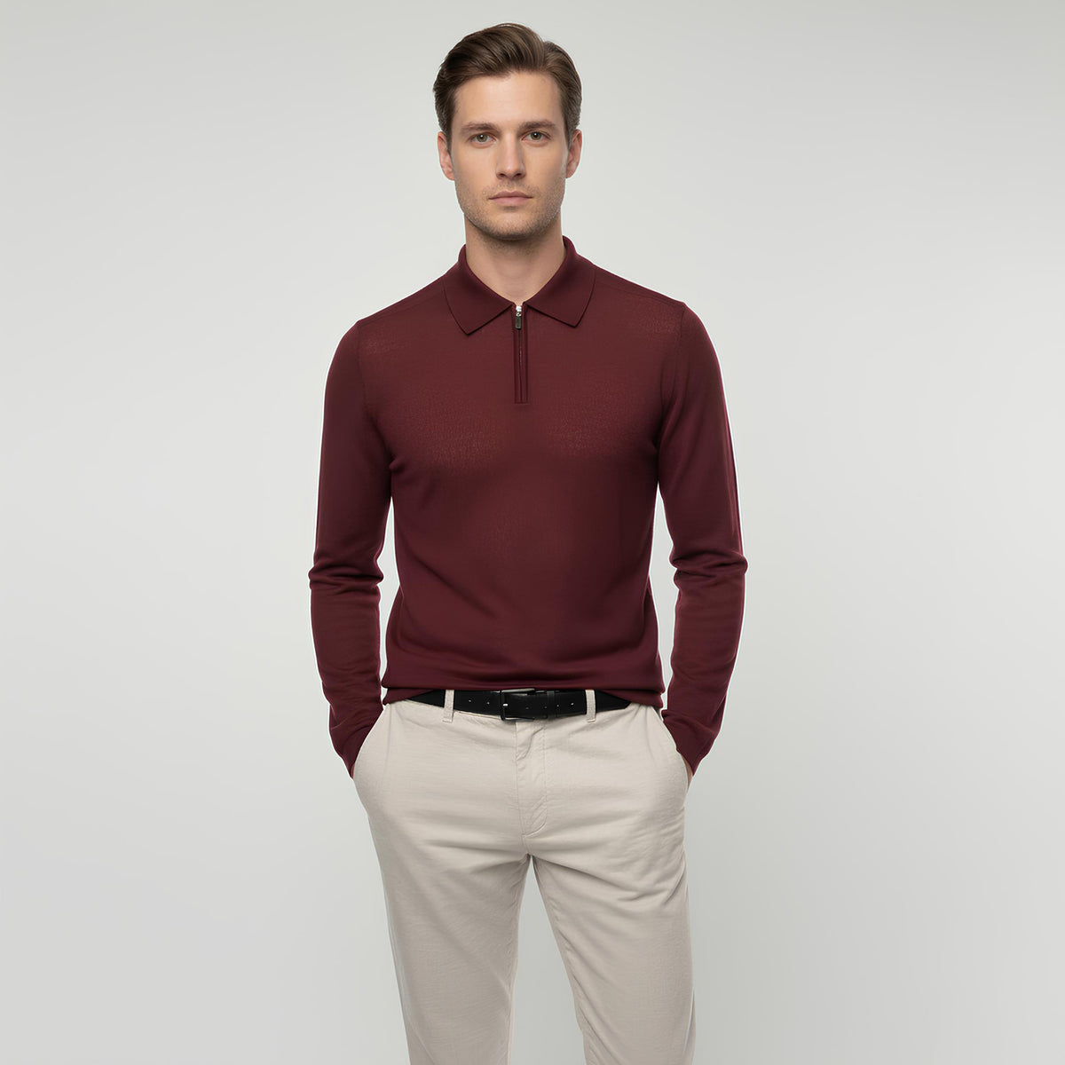 Colomobo Men‘s Polo- Tabacco (MA04800-2-56JA)