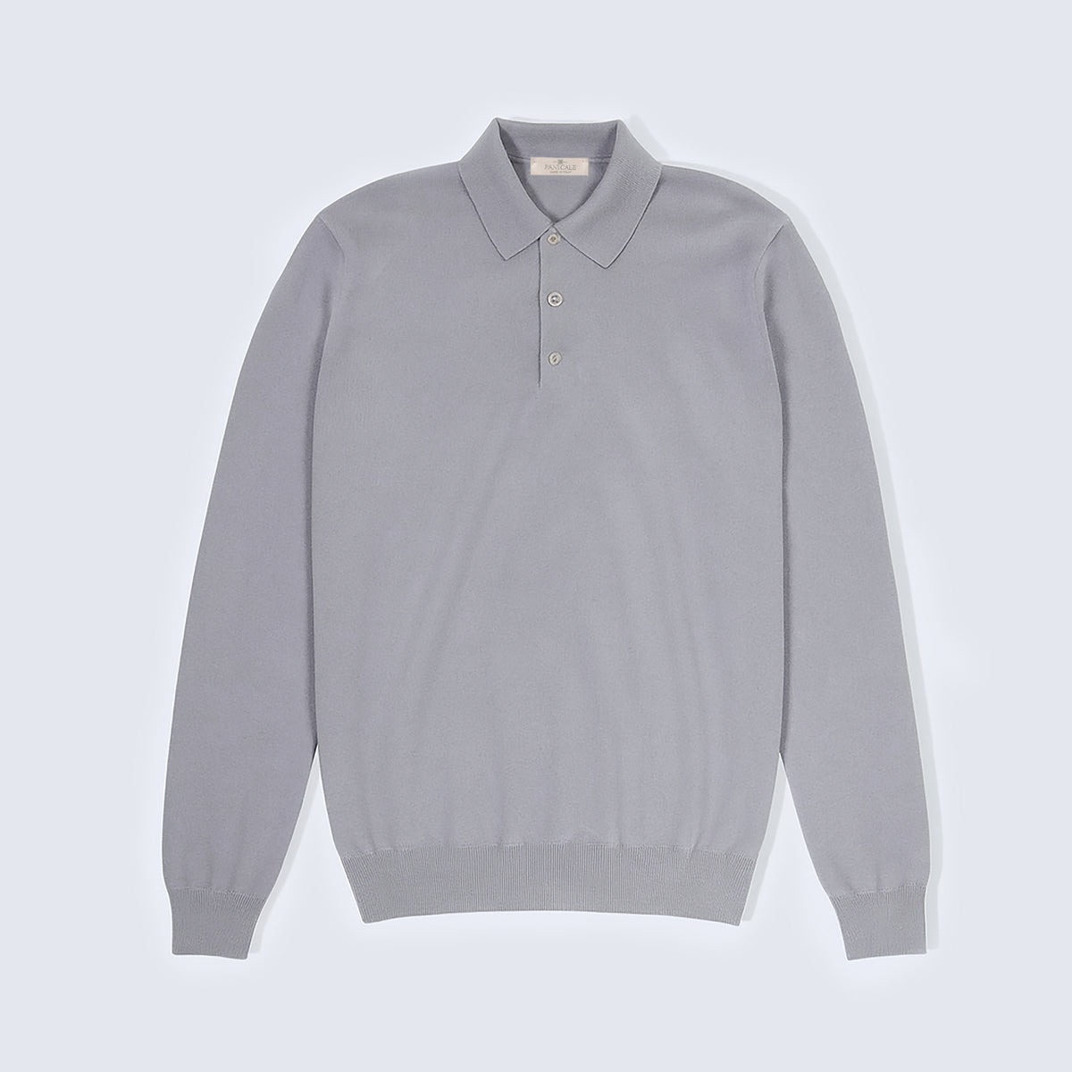 Panicale Men's Buttoned Polo - Smoke (U370403PB)