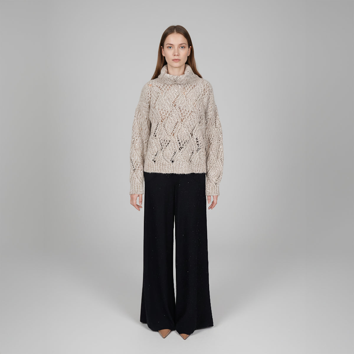 Panicale Women's Knit Pant - Blue (D370150PA)