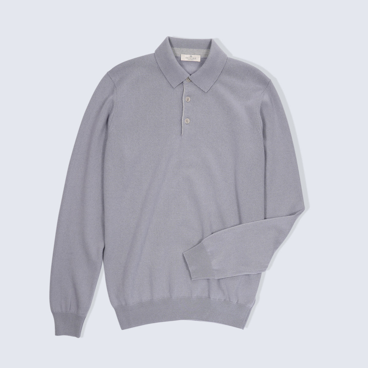Panicale Men's Buttoned Polo - Smoke (U370403PB)