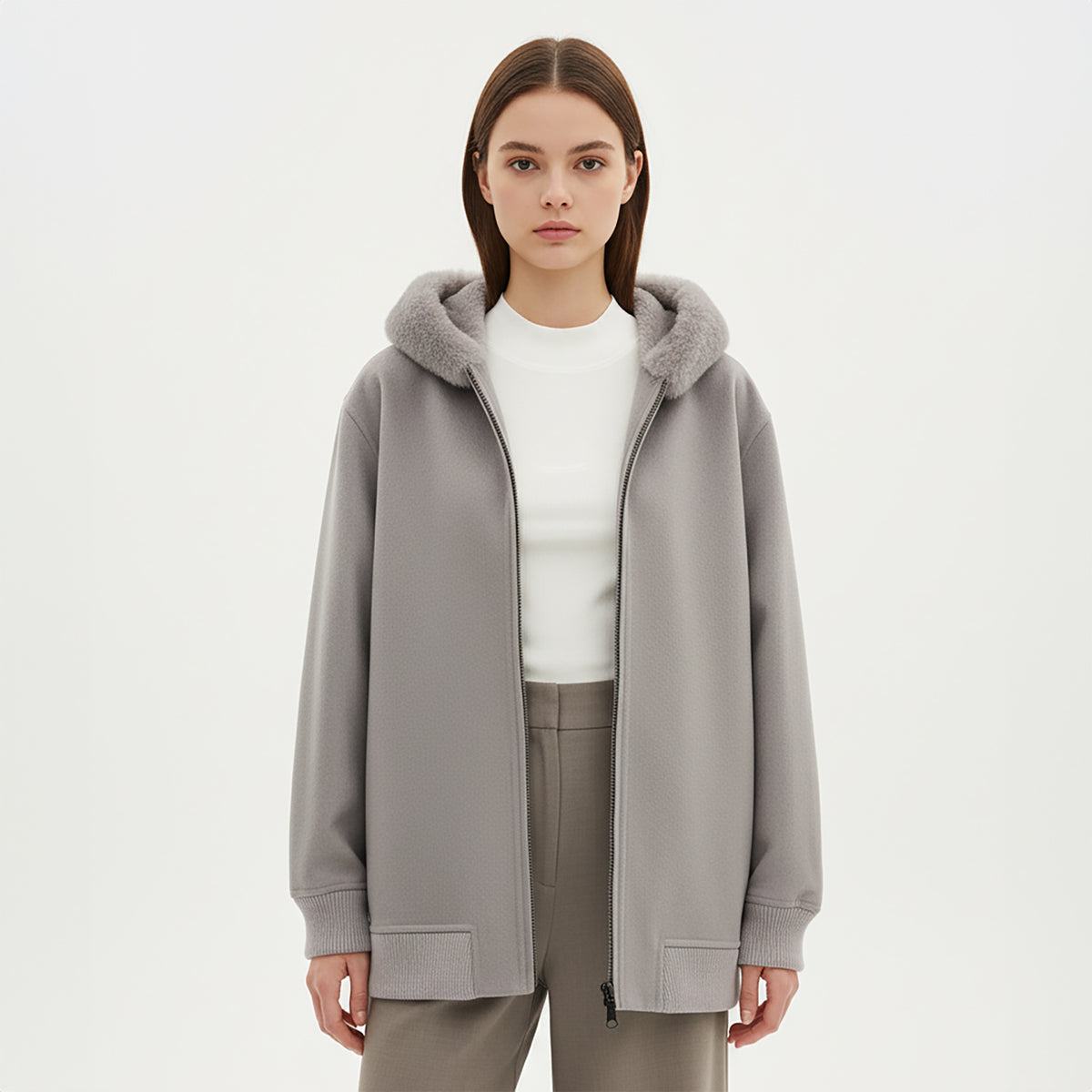 Manzoni 24 Women's Coat - Stone (25M1540-DB1XV)