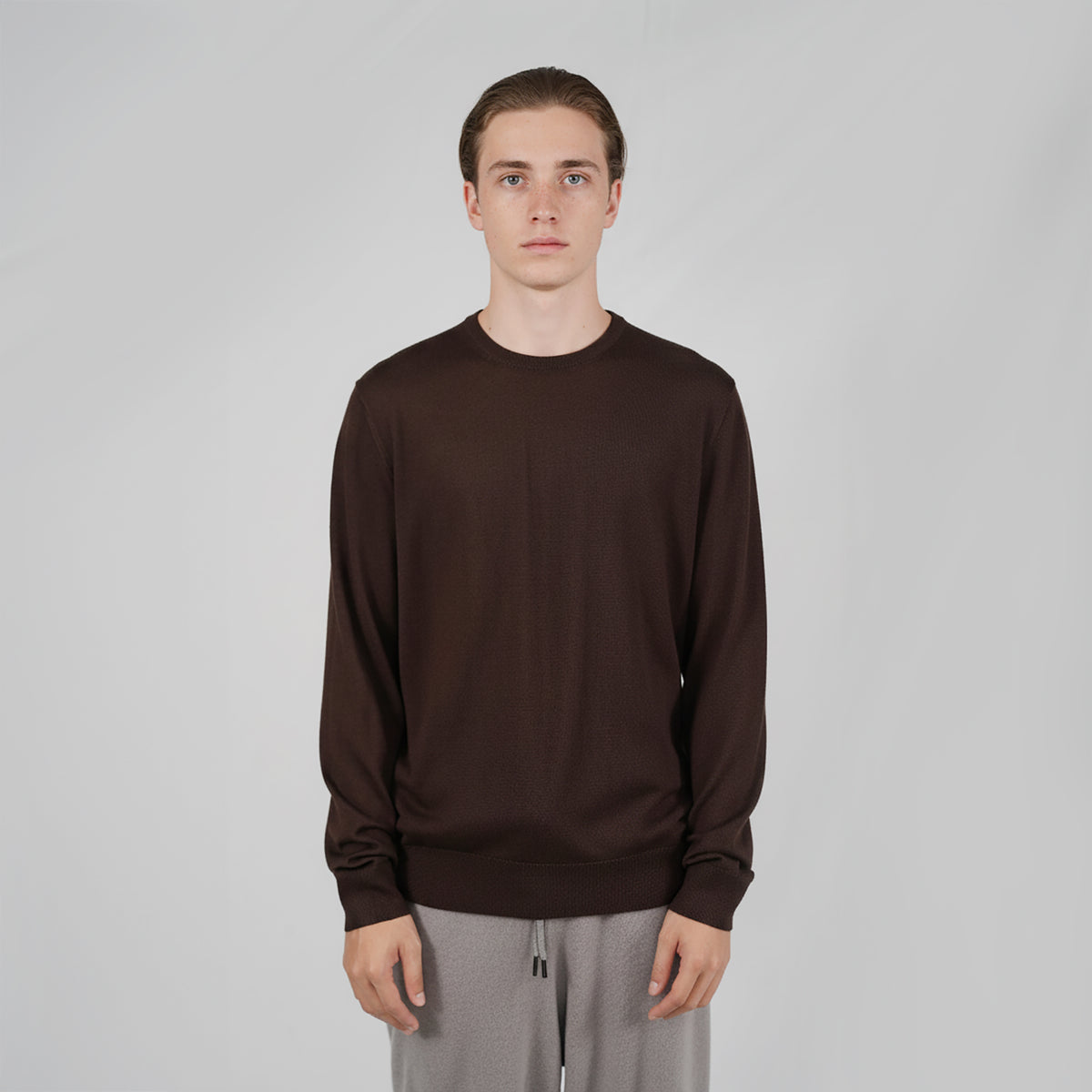 Panicale Men's Round Neck Sweater - Brune (U370201G)