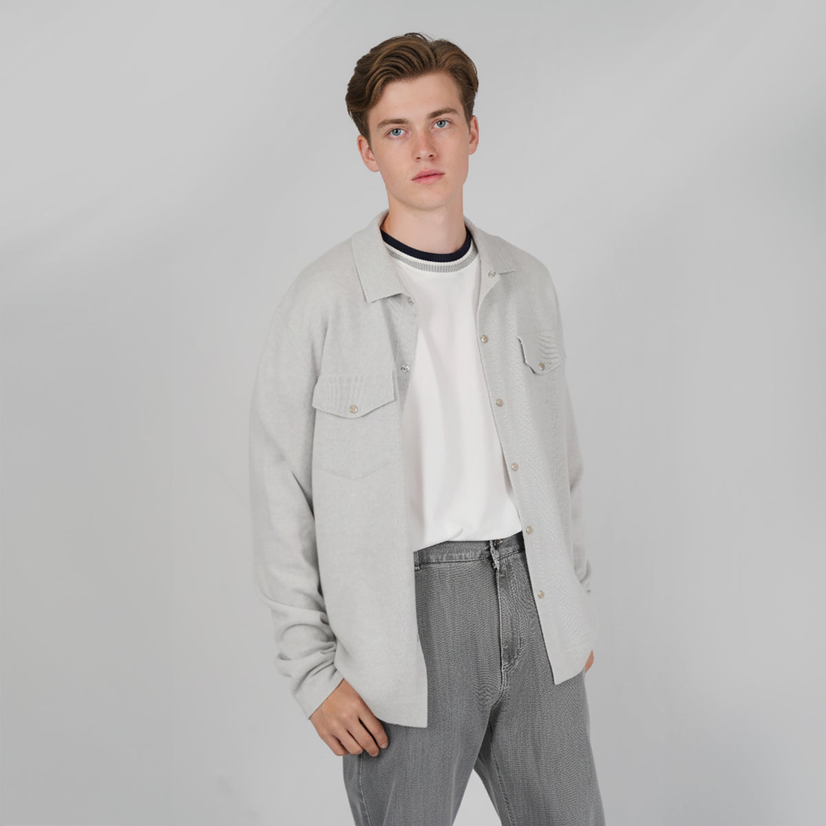 Panicale Men's Shirt - Limestone (U370627CAM)