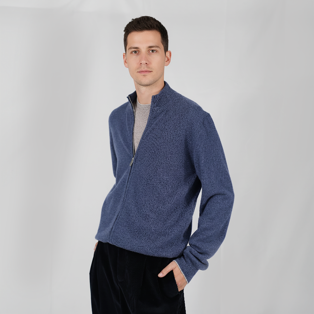 Panicale Men's Zip Jacket - Blue Navy (U370604GZ)