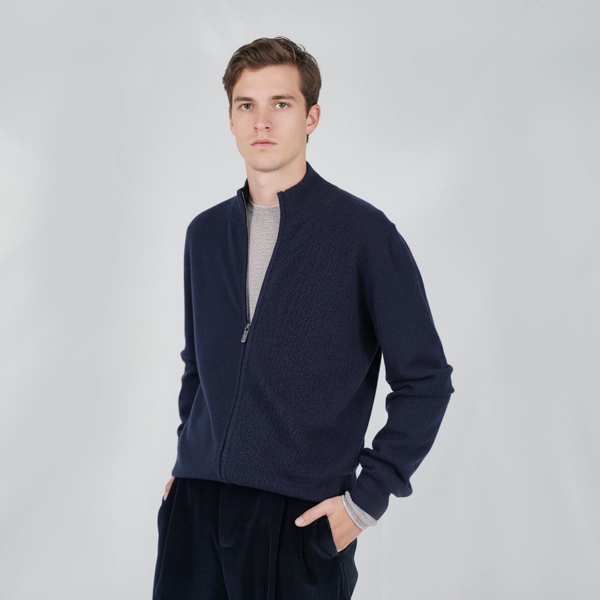 Panicale Men's Zip Jacket - Blue (U370604GZ)