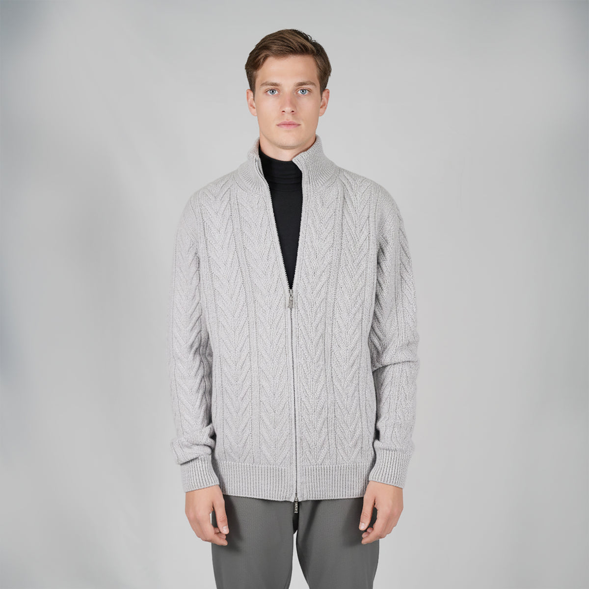 Panicale Men's Zip Jacket - Limestone (U370444GZ)