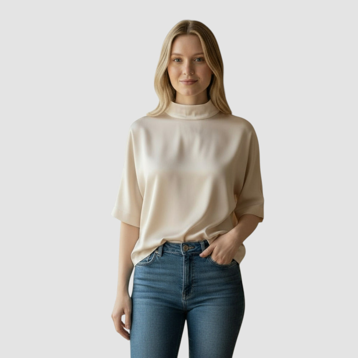 Peserico Women's Shirt - Champagne (S06710_2372C)