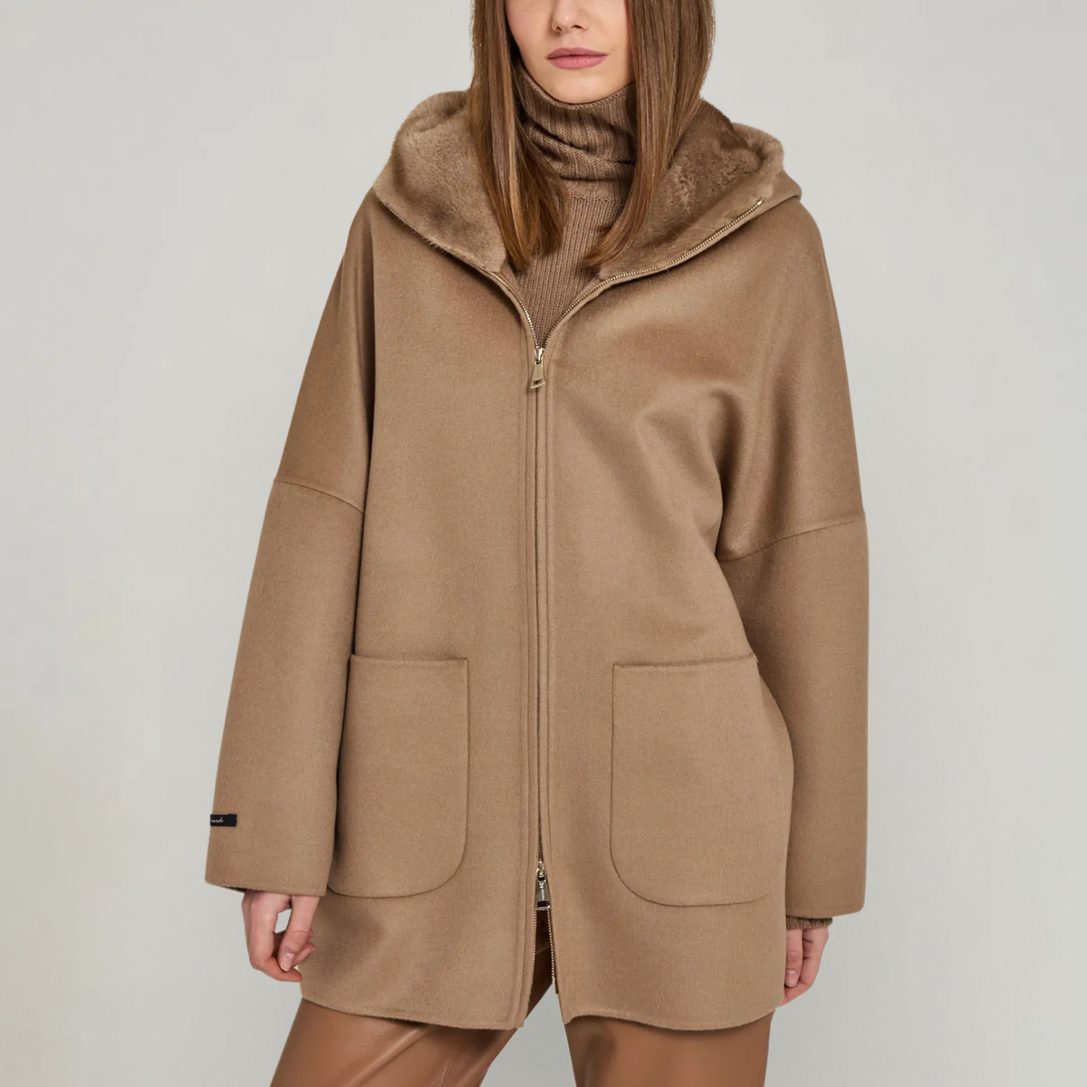 Manzoni 24 Women's Coat - Caramel (25M837-DB1V)_LP